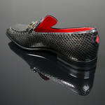 The 'Club Montepulciano' - Anaconda Gold Handcuff Loafer