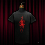 'F.U.' Black 100% Cotton T-shirt