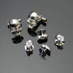 'Nosferatu' Skull Cufflinks & Shirt Buttons