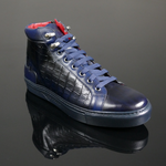Apollo L058 'Navarra' - Croc emboss Hi-Top sneaker