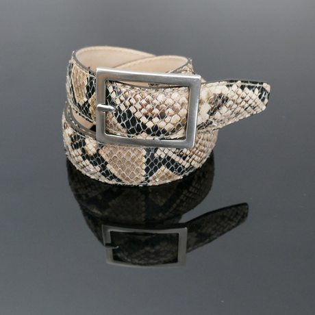 Claudio - Natural Python - Snake Belt