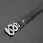 Decadent belt - 'Basilisk' Black Diamante Snake