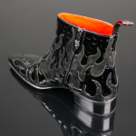 Dilettante 'Hellfire' - Flame Zip Boot