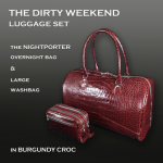 DIRTY WEEKEND - BURGUNDY CROC
