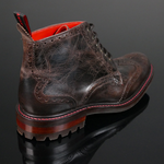Hannibal Rising - Classic Brogue Derby Boot with Rubber Sole
