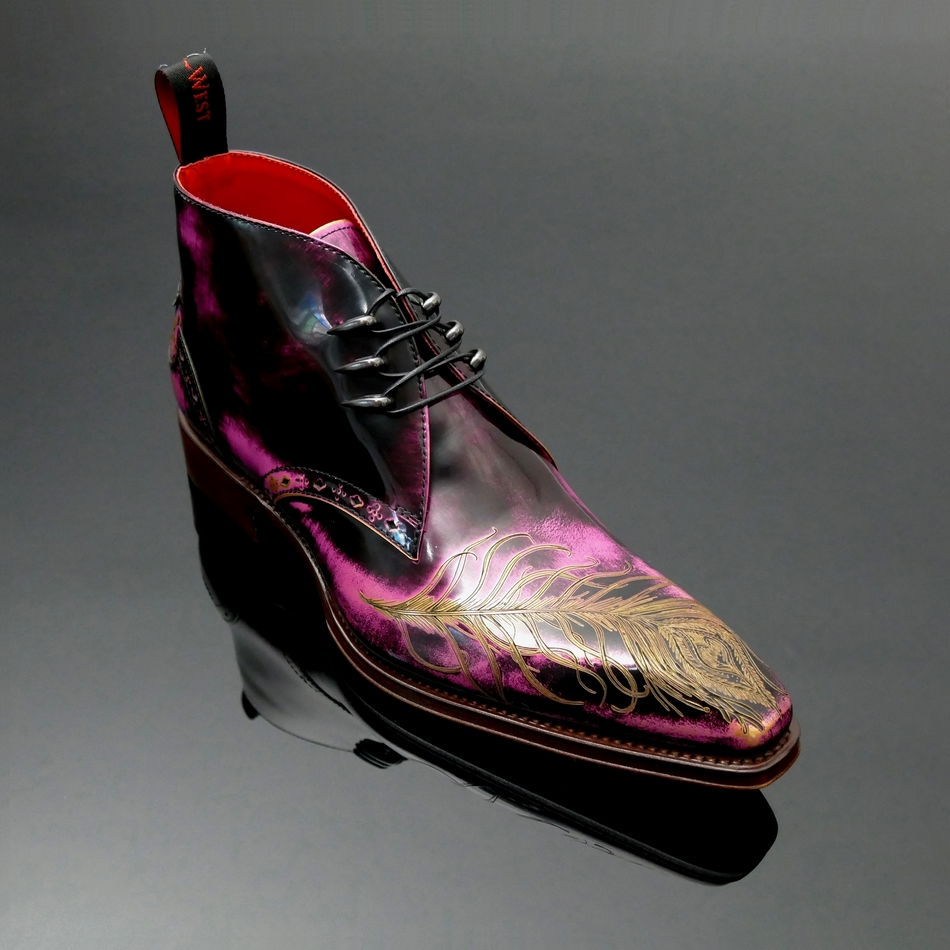 Moon 'Eye' - Peacock Chukka Boot