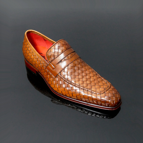 Soprano K169 'Concours' Tan Hand Weaved Slip on