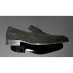 Soprano K630 'D'elegance'  Black Suede Saddle slip on