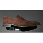 Soprano K630 'D'elegance' Brown Suede Saddle slip on
