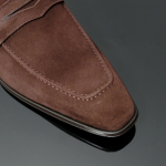 Soprano K630 'D'elegance' Brown Suede Saddle slip on