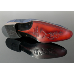 Soprano K630 'D'elegance' Navy Suede Saddle slip on