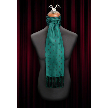 The Reaper - Green silk scarf and pocket square set