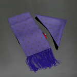 The Reaper - Purple silk scarf and pocket square set